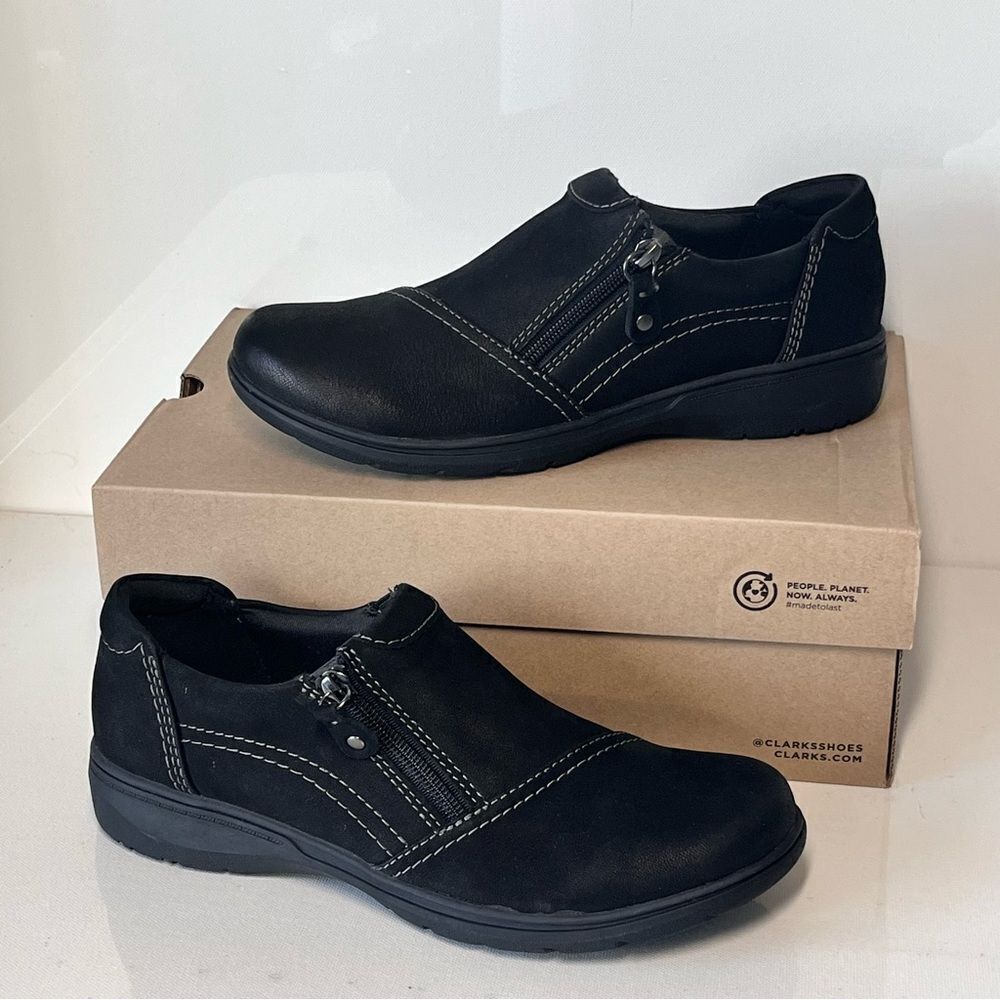 Clarks Carleigh Ray Leather Slip-Ons